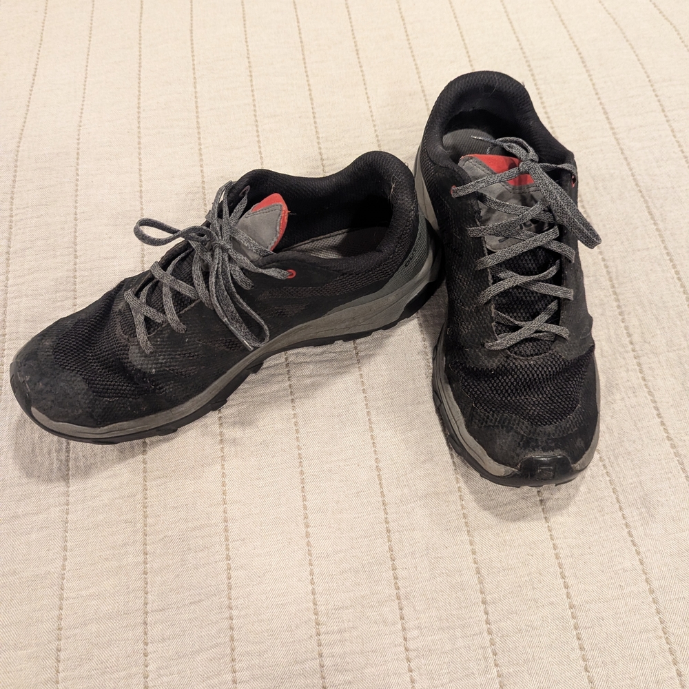 Salomon Black and Red Men's Athletic Shoes